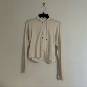 Women's Cropped White Activewear Top